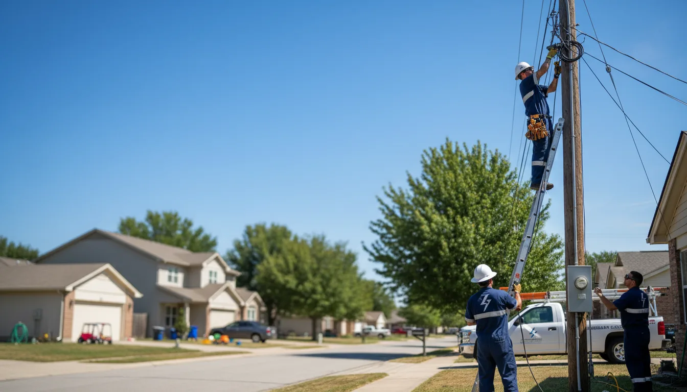 Residential electrician providing installation services in Bloomfield, NE